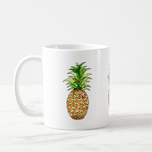 zeichnend Ananas Kaffeetasse (Links)