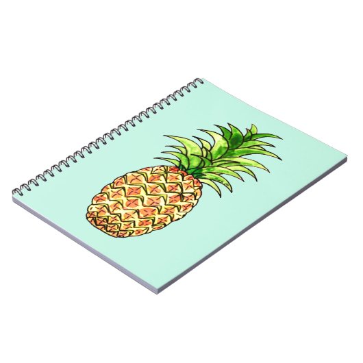 zeichnend Ananas Notizblock (Linke Seite)