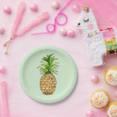 zeichnend Ananas Pappteller (Party)