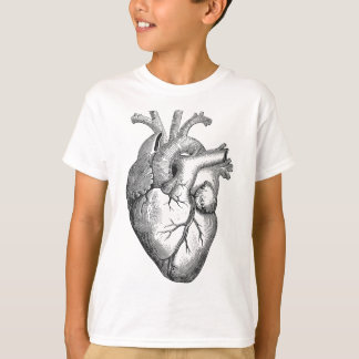 Zeichnend anatomisches menschliches Herz T-Shirt