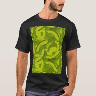 Zeichnend Avocado modische Foliage T-Shirt