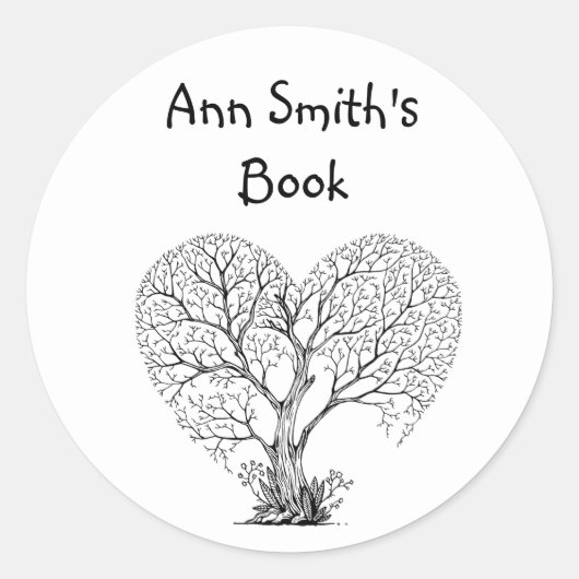 Zeichnend Baum der Lebenskunst Runder Aufkleber (Vorderseite)