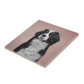 Zeichnend Berner Hund Fliese (Seite)