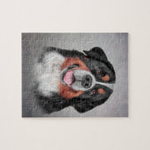 Zeichnend Berner Hund Puzzle (Horizontal)