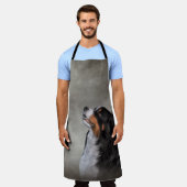 Zeichnend Berner Hund Schürze (Getragen)