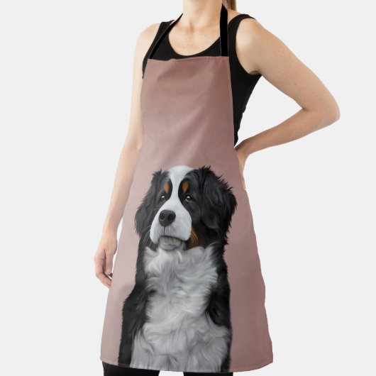 Zeichnend Berner Hund Schürze (InSitu)
