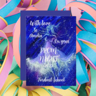 Zeichnend Blue Star Abbildung High School Prom Einladung