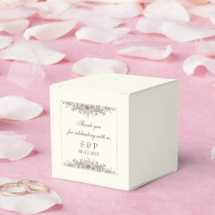 Zeichnend Blume Elfenbeinhochzeit Geschenkschachtel