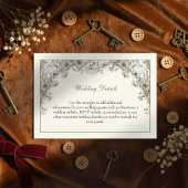 Zeichnend Blume Elfenbeinromantik Begleitkarte