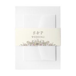 Zeichnend Blume Elfenbeinromantik Einladungsbanderole