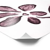 zeichnend Blume Fotodruck (Ecke)