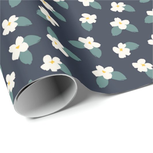 Zeichnend Blume Geschenkpapier (Rolleneckpunkt)