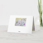 zeichnend Blume Karte (Rückseite)