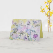 zeichnend Blume Karte (Gelbe Blume)