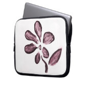 zeichnend Blume Laptopschutzhülle (Vorderseite Links)