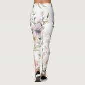 Zeichnend Blume Leggings (Rückseite)