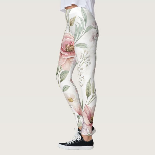 Zeichnend Blume Leggings (Links)