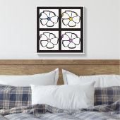 Zeichnend Blume Leinwanddruck (Insitu (Schlafzimmer))