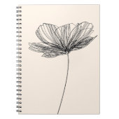 zeichnend Blume Notizblock (Vorderseite)