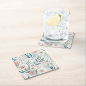 Zeichnend Blume Rechteckiger Pappuntersetzer (Vor Ort)