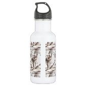 Zeichnend Blume Trinkflasche (Rückseite)
