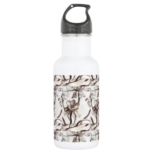 Zeichnend Blume Trinkflasche (Vorderseite)