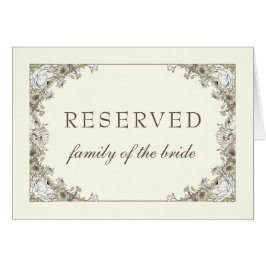 Zeichnend blumengeschmückte Hochzeitsmarke für Elf