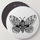 Zeichnend Brahmanmotte Button (Vorne & Hinten)