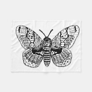 Zeichnend Brahmanmotte Fleecedecke