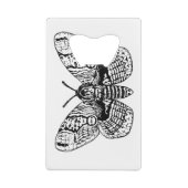 Zeichnend Brahmanmotte Geldbeutel Flaschenöffner (Rückseite)