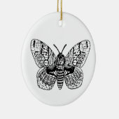 Zeichnend Brahmanmotte Keramik Ornament (Rechts)