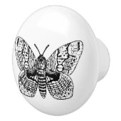 Zeichnend Brahmanmotte Keramikknauf (Rechts)