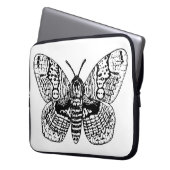 Zeichnend Brahmanmotte Laptopschutzhülle (Vorderseite Links)