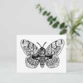 Zeichnend Brahmanmotte Postkarte (Stehend Vorderseite)