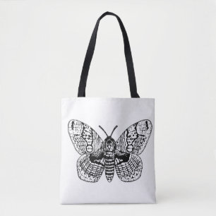 Zeichnend Brahmanmotte Tasche