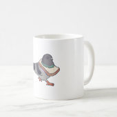 Zeichnend Brottaube Kaffeetasse (VorderseiteRechts)