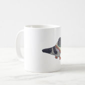 Zeichnend Brottaube Kaffeetasse (Vorderseite Links)