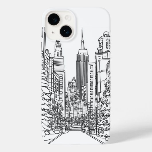 Zeichnend Case-Mate iPhone Hülle (Rückseite)