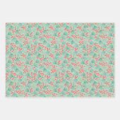 Zeichnend Christbaum Evergreen Pine Needles Geschenkpapier Set (Vorderseite 3)