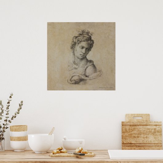 Zeichnend CLEOPATRA MICHELANGELO Poster (Küche)