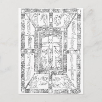 Zeichnend Codex aureus epternacensis Postkarte