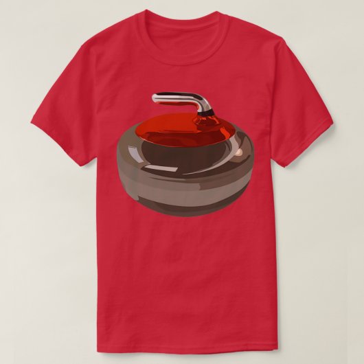 Zeichnend Curling T-Shirt (Design vorne)