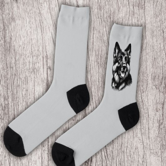 Zeichnend Deutscher Schäferhund Socken