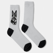 Zeichnend Deutscher Schäferhund Socken (Rechts)