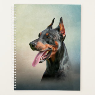 Zeichnend Doberman-Hund Planer