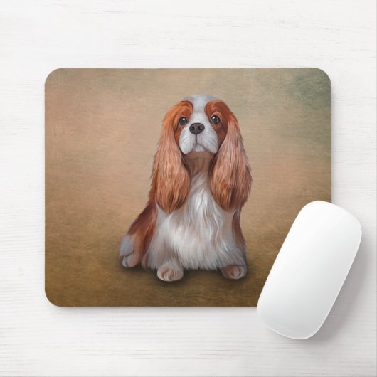 Zeichnend Dog Cavalier King Charles Spaniel Mousepad (Mit Mouse)