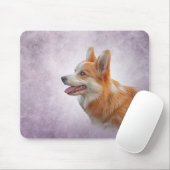 Zeichnend Dog Welsh Corgi Mousepad (Mit Mouse)
