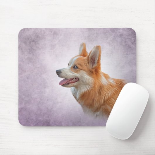 Zeichnend Dog Welsh Corgi Mousepad (Mit Mouse)
