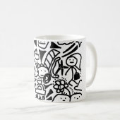 zeichnend Doodle Kaffeetasse (VorderseiteRechts)