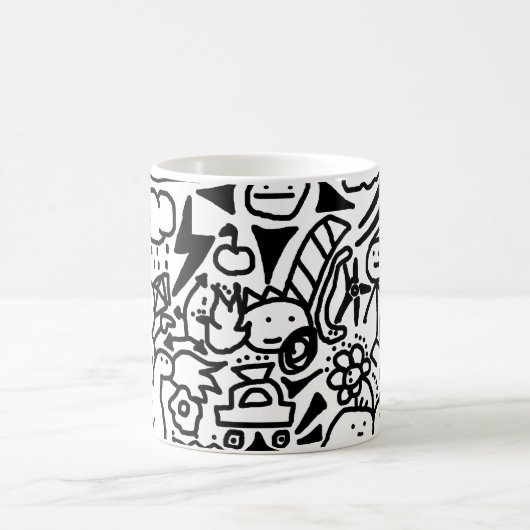 zeichnend Doodle Kaffeetasse (Mittel)